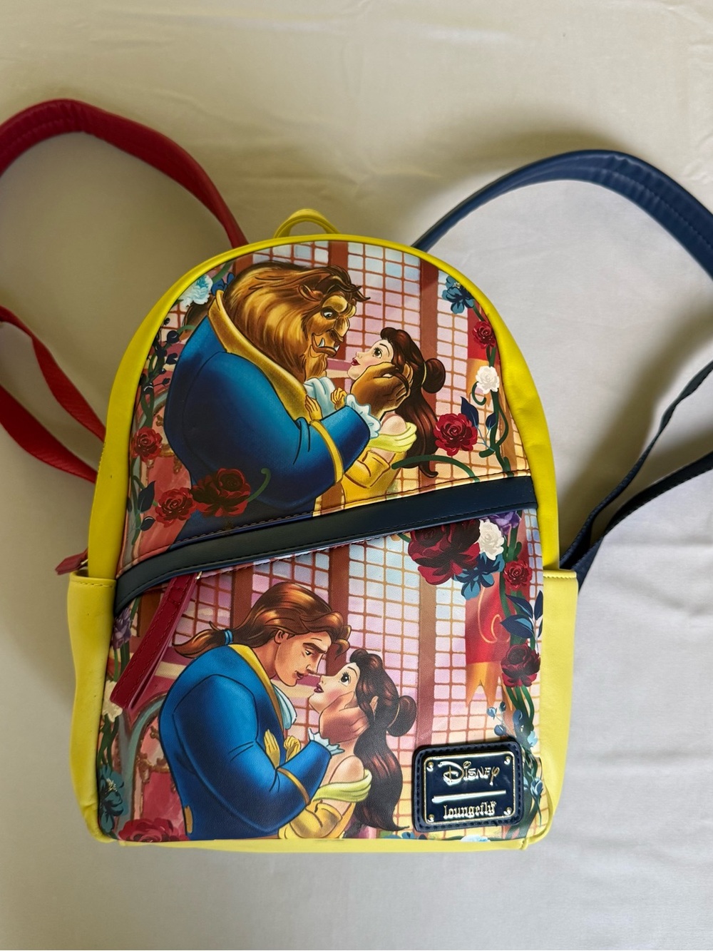 Loungefly Yellow Beauty and the Beast Kids Mini Backpack